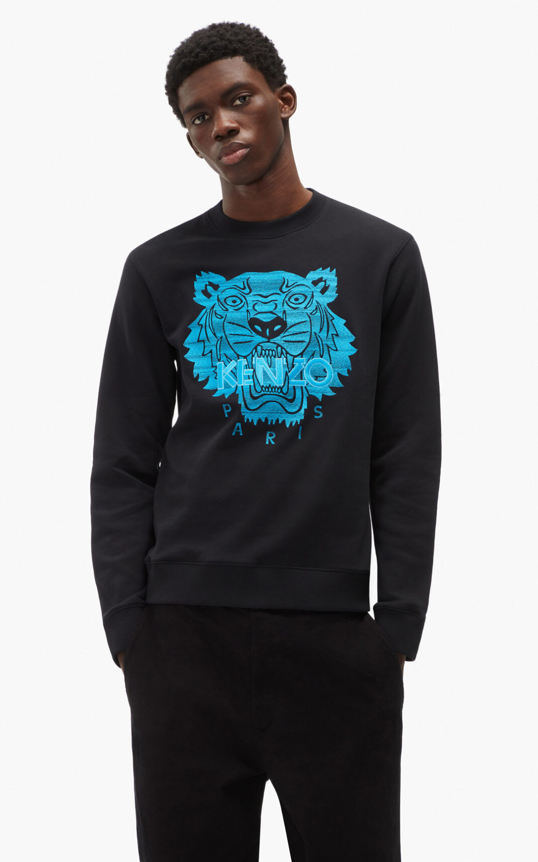 Kenzo Tiger Sweatshirt Herre - Sort DK-893780